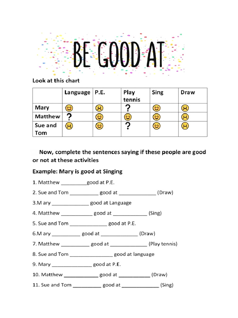 Be Good at | PDF
