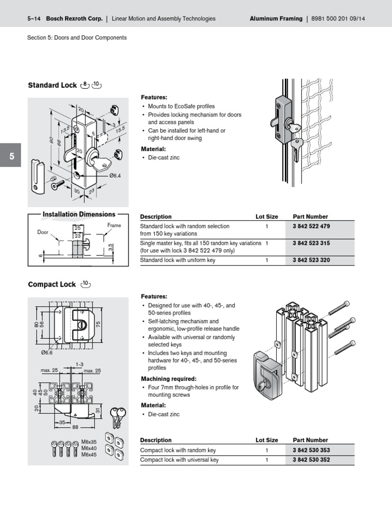 Door Locks and Components Overview | PDF | Mechanical Engineering