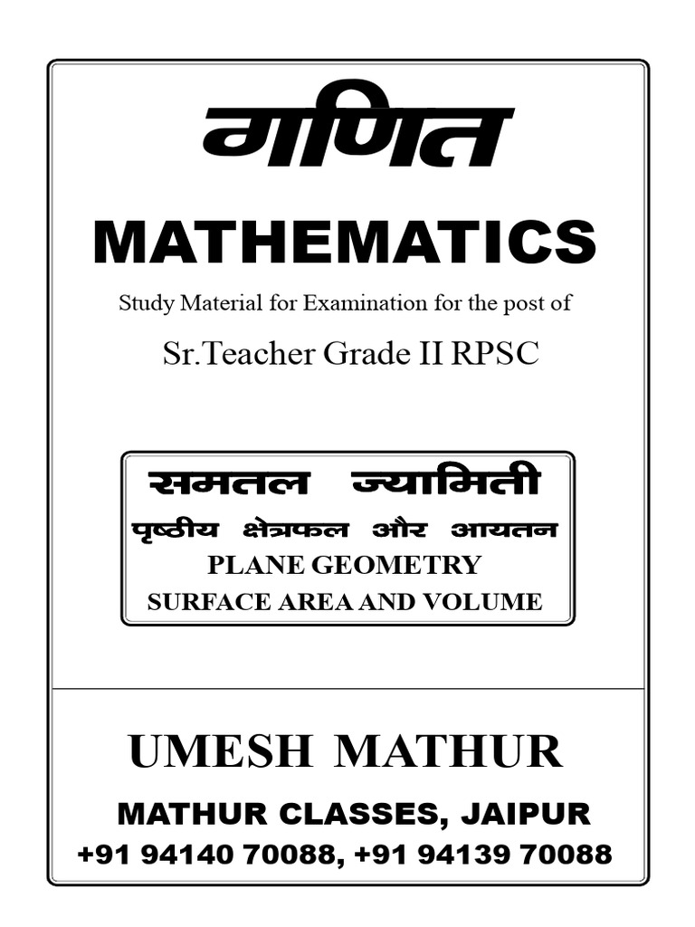 Plane | PDF | Elementary Mathematics | Analytic Geometry