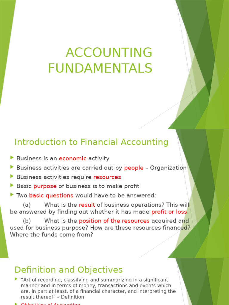 Introduction to Financial Accounting | PDF | Debits And Credits | Expense