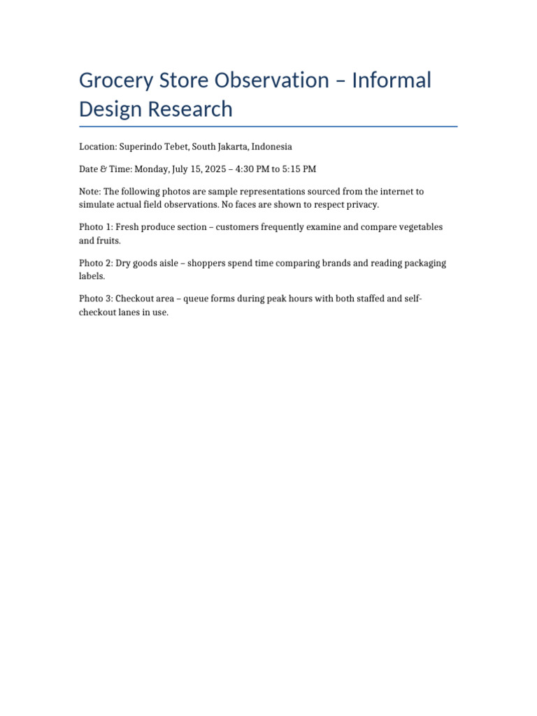 Grocery Store Customer Behavior Study | PDF