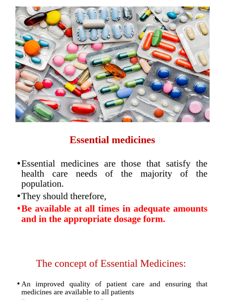Essential Medicines | PDF