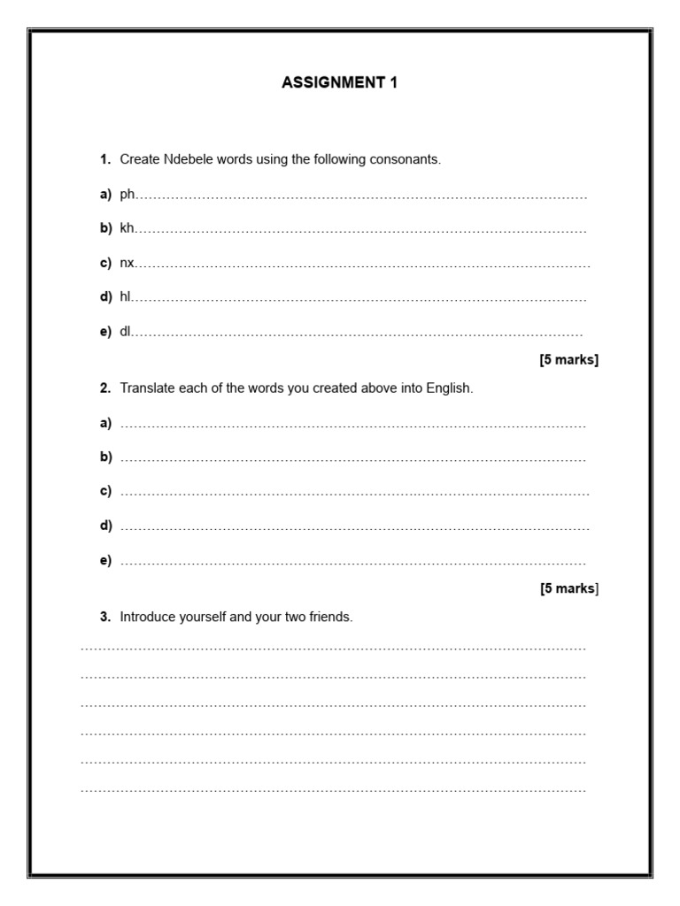 Assignment 1 Laicbmnd - 012030 | PDF | Plural | Grammar