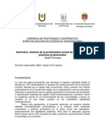 Análisis de La Problemática Actual de Los Campos y Prácticas Profesionales