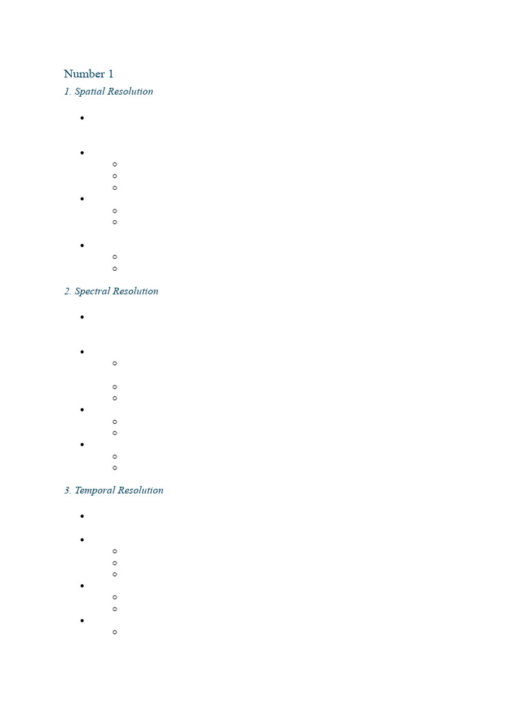 Types of Remote Sensing Resolutions | PDF | Image Resolution | Remote ...