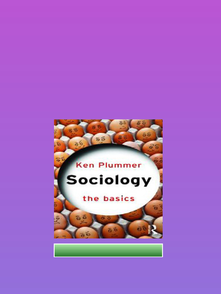 Sociology The Basics 1st Edition Ken Plummer Instant Download | PDF