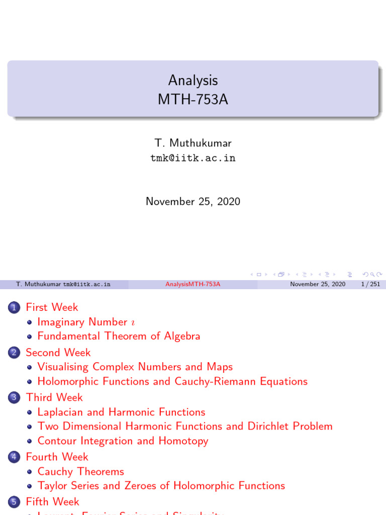 Advanced Topics in Mathematical Analysis | PDF | Zero Of A Function ...