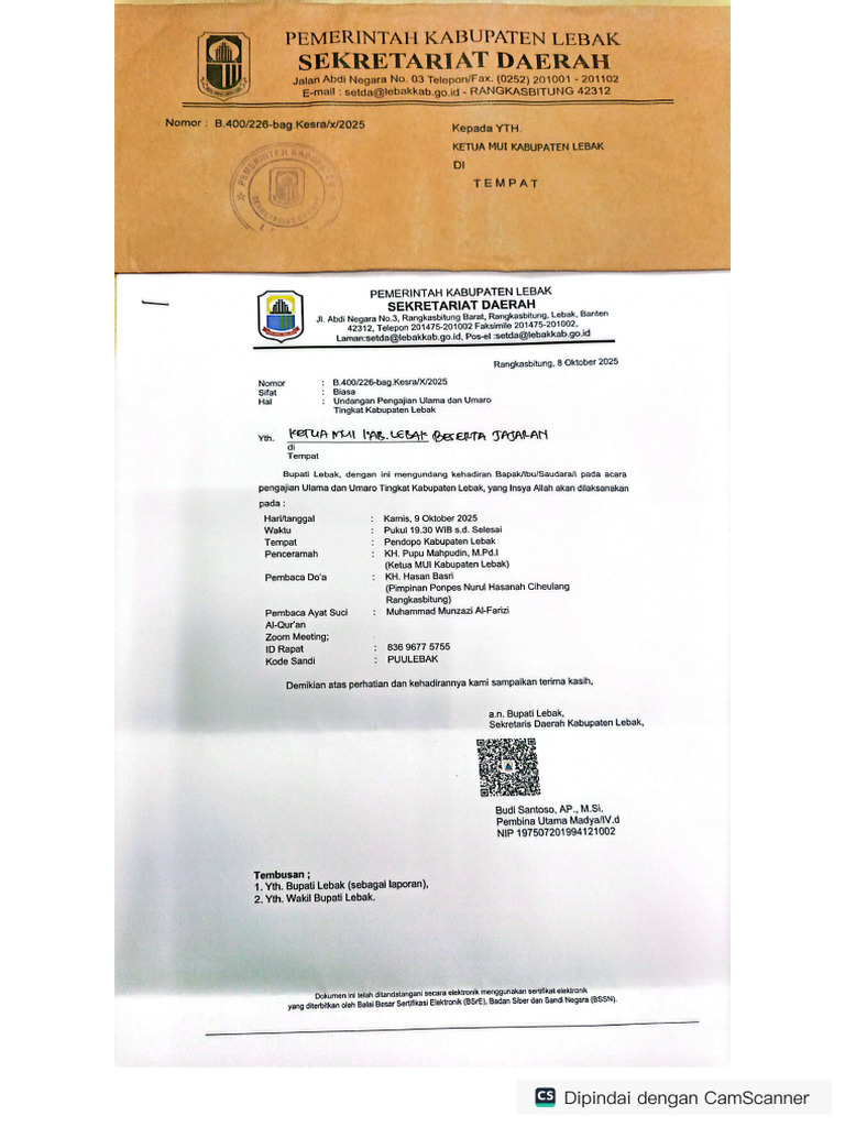 Undangan Ketua Mui | PDF