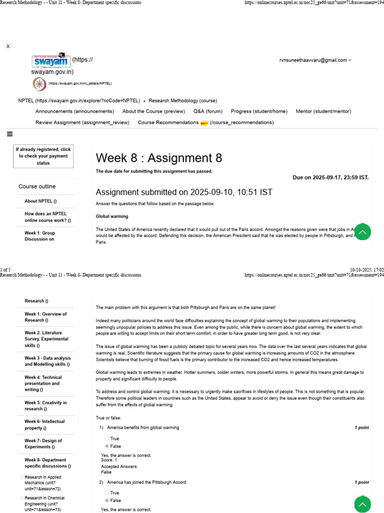 Week 8 | PDF | Climate Change | Engineering