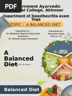 Balanced Diet Chart Overview | PDF