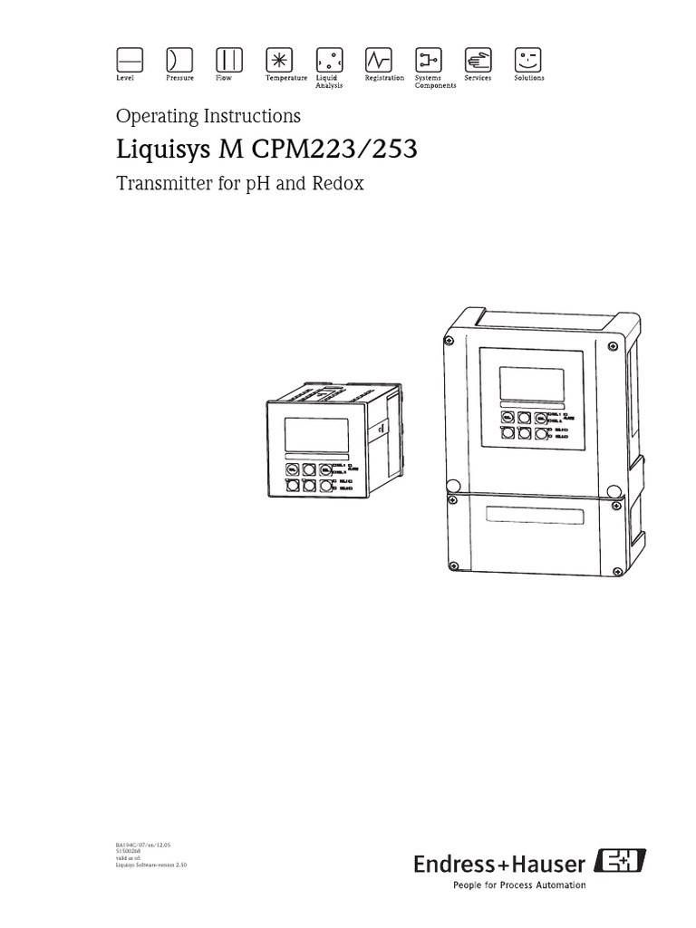 Liquisys M CPM223/253 Manual | PDF | Electromagnetic Compatibility | Relay