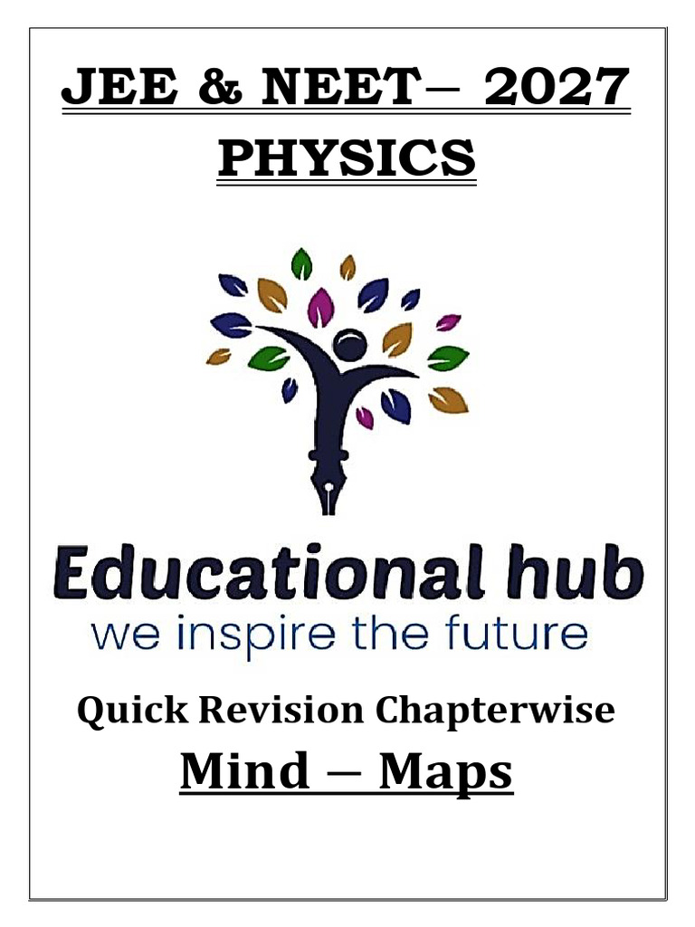 JEE NEET 2027 Physics Quick Revision Guide | PDF | Waves | Acceleration