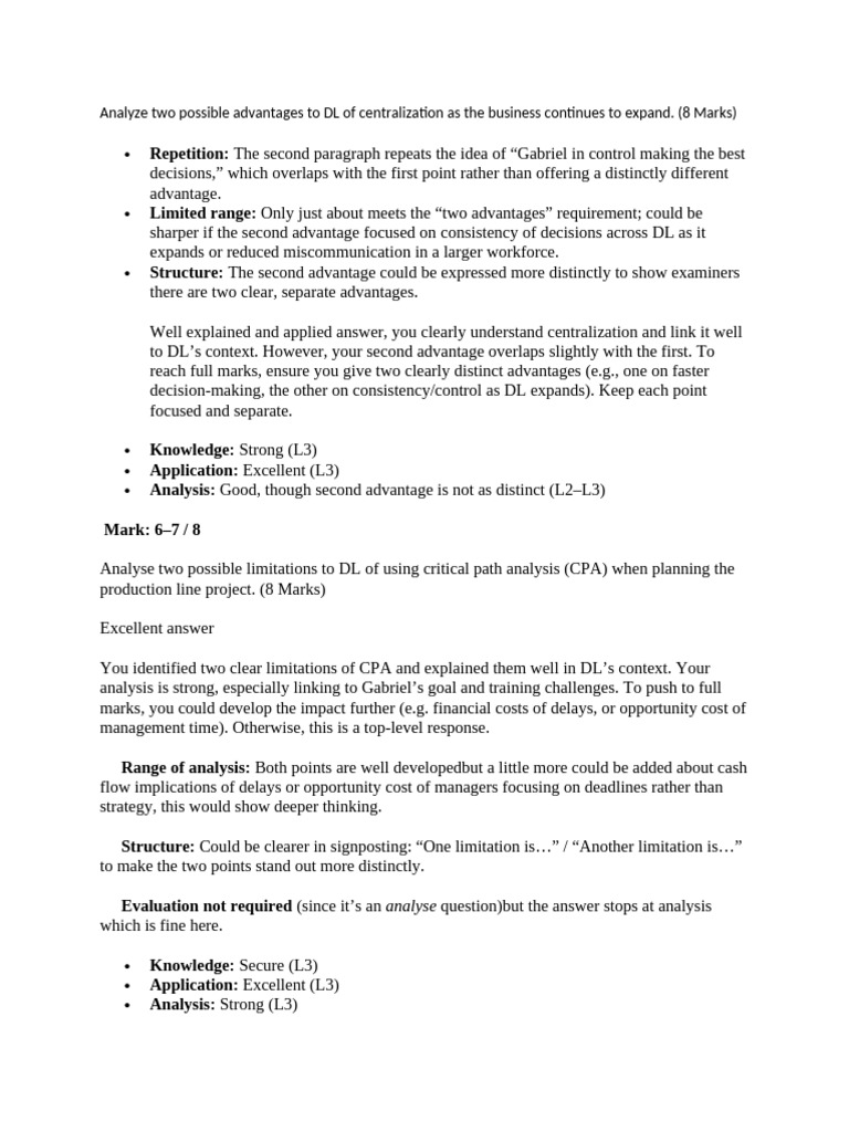 Advantages and Limitations of Centralization | PDF | Net Present Value ...