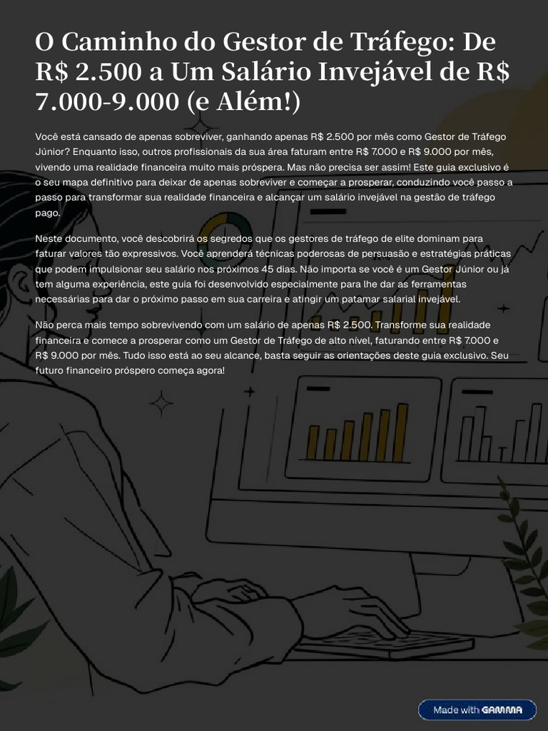 Transforme Seu Salário como Gestor de Tráfego | PDF | Marketing | Salário