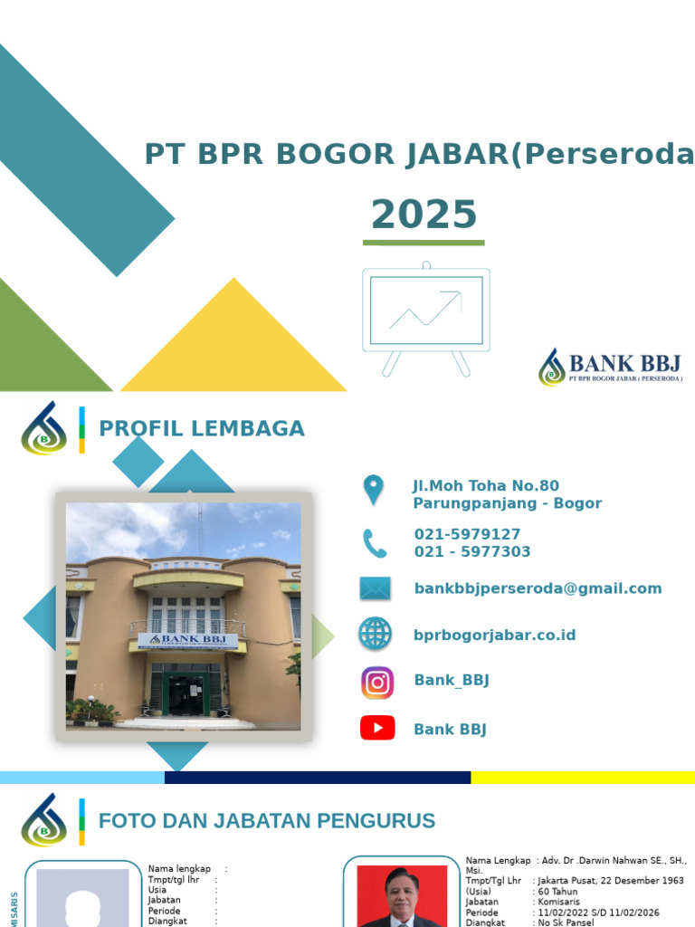 Profil dan Visi Bank BBJ 2025 | PDF