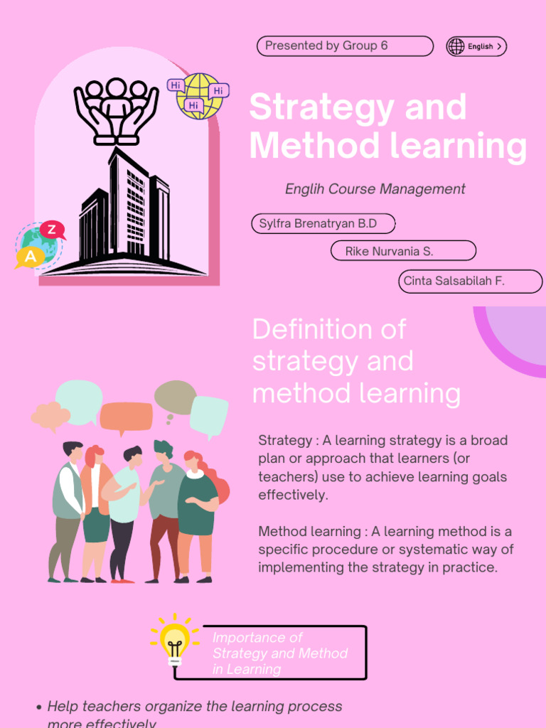 Strategies and Methods for English Learning | PDF | Learning ...