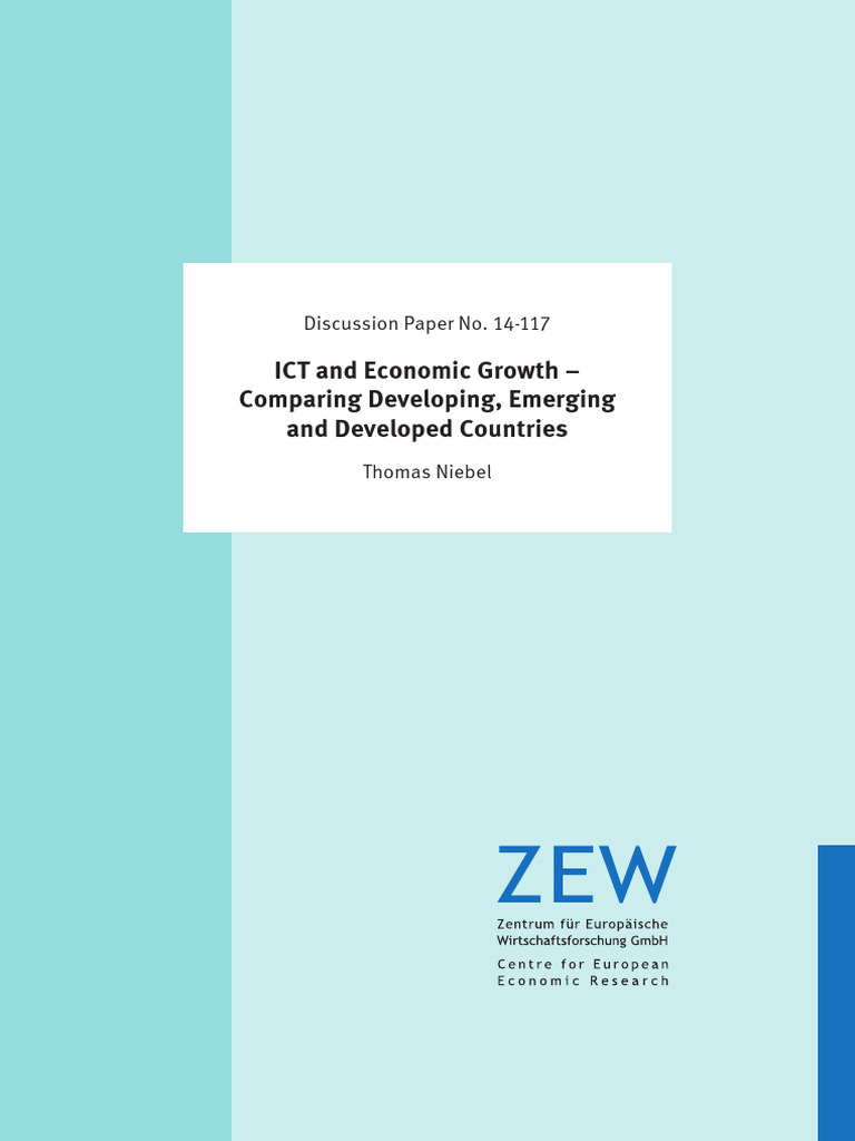 Ict and Economic Growth Comparing Developing Emerging and Develo | PDF ...