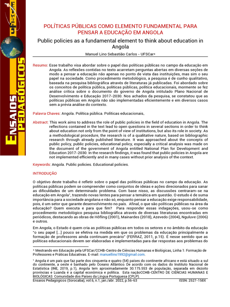 TEXTO+06 | PDF | Estado | Angola