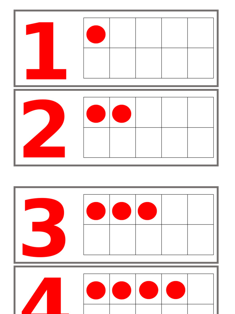 Tarjetas de Numeros, Material Teaach | PDF