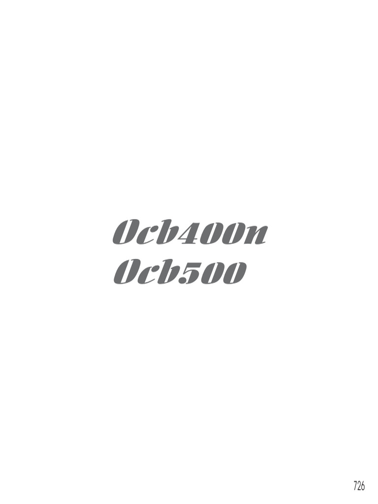 Ocb400n Ocb500 | PDF