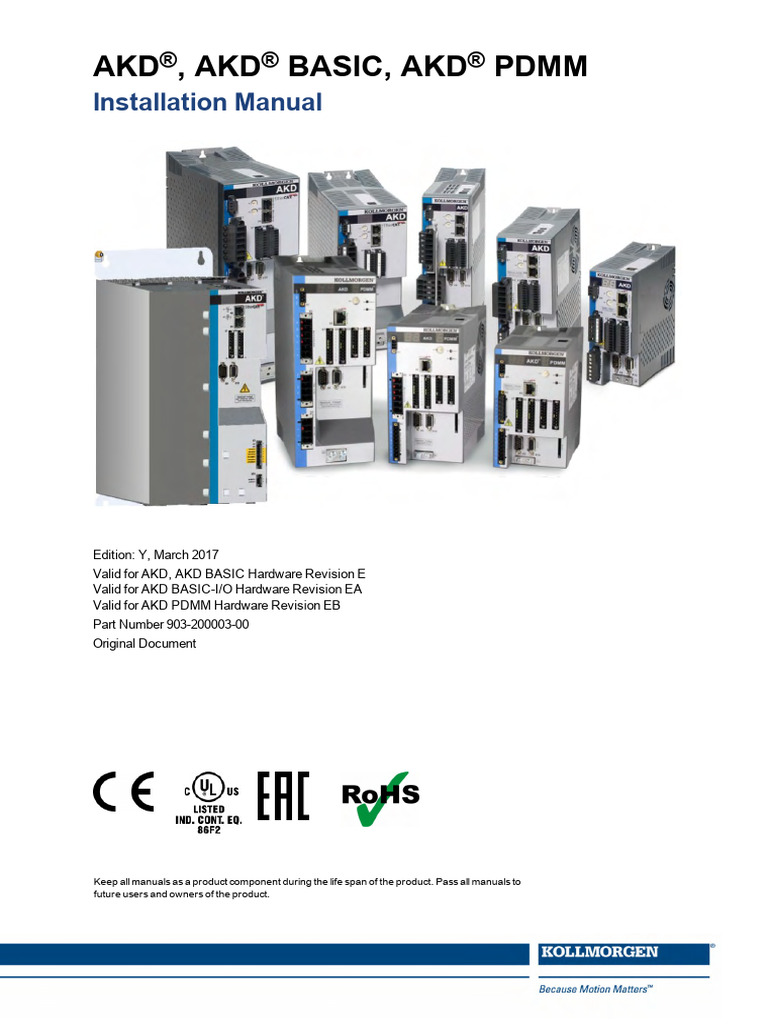 AKD Installation Manual Overview | PDF | International Electrotechnical ...