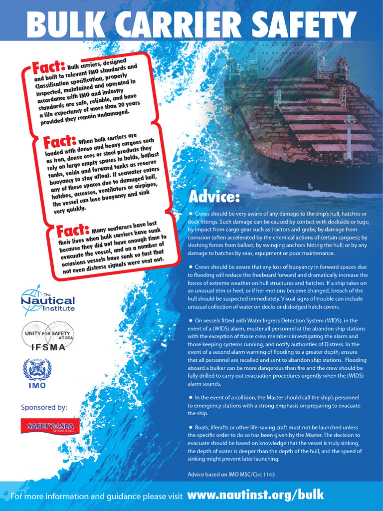 Bulk Carrier Safety Guidelines | PDF | Ships | Shipping