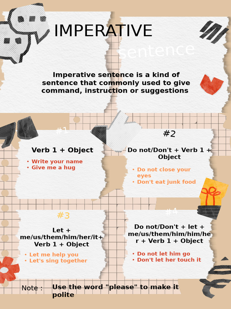Imperative Sentence | PDF