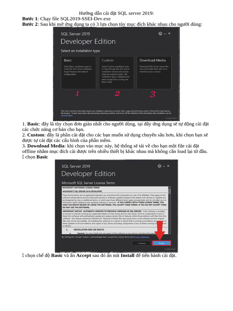 Huong Dan Install SQL Server 2019 | PDF
