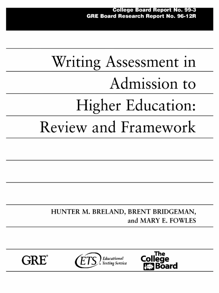 Ets Research Report Series - 2014 - Breland - Writing Assessment in ...