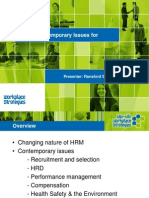 Contemporary HRM Issues and Challenges