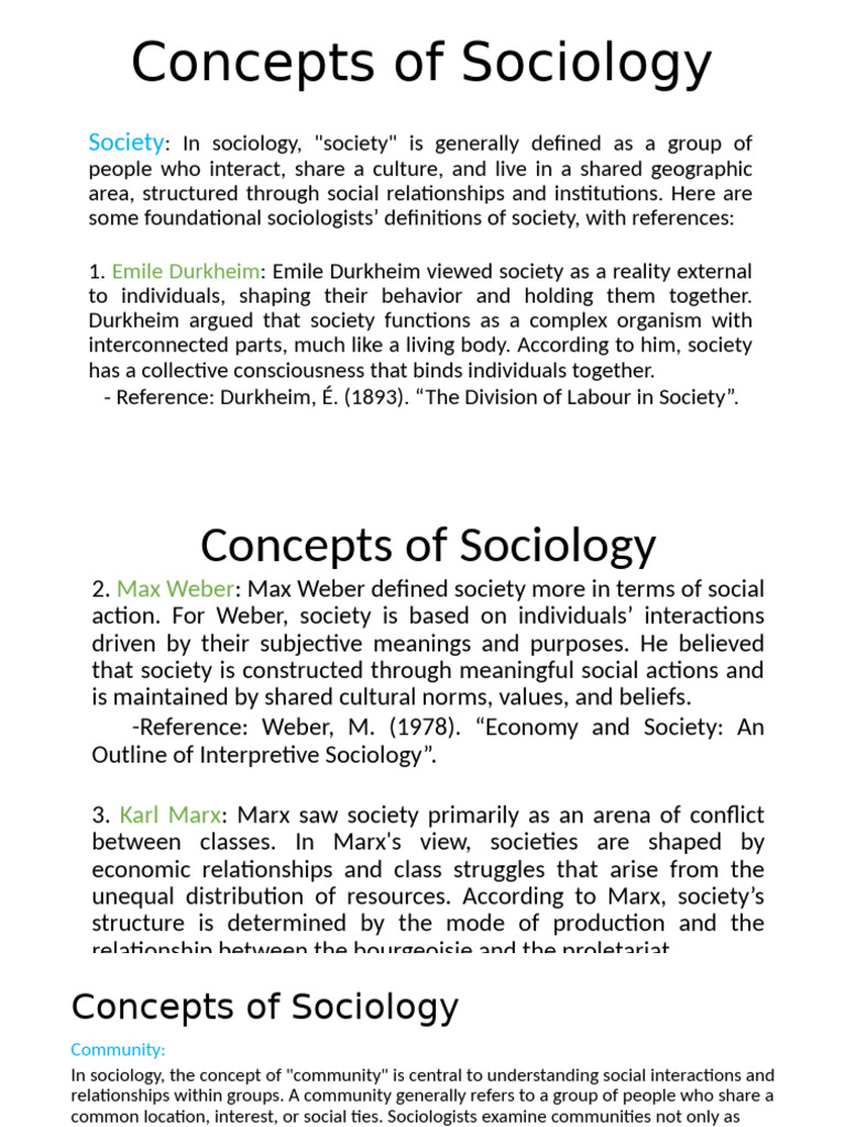 Key Concepts in Sociology Explained | PDF | Sociology | Society