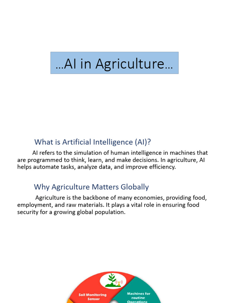 AI Transforming Agriculture Efficiency | PDF