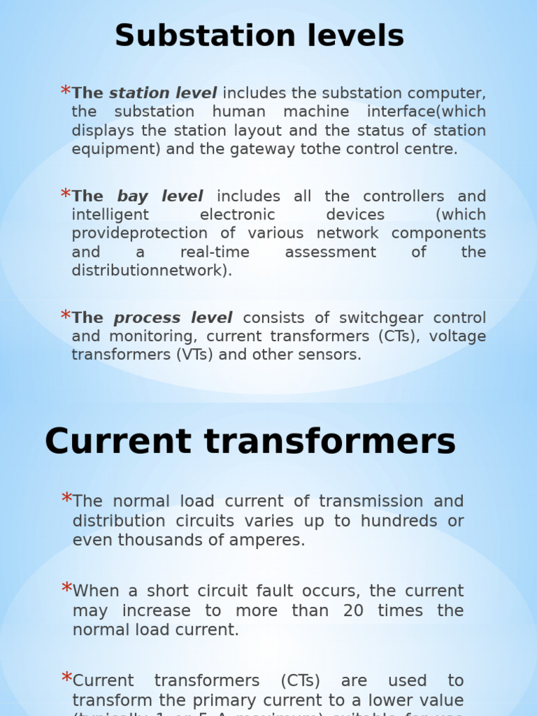 Substation Levels: Station Level | PDF