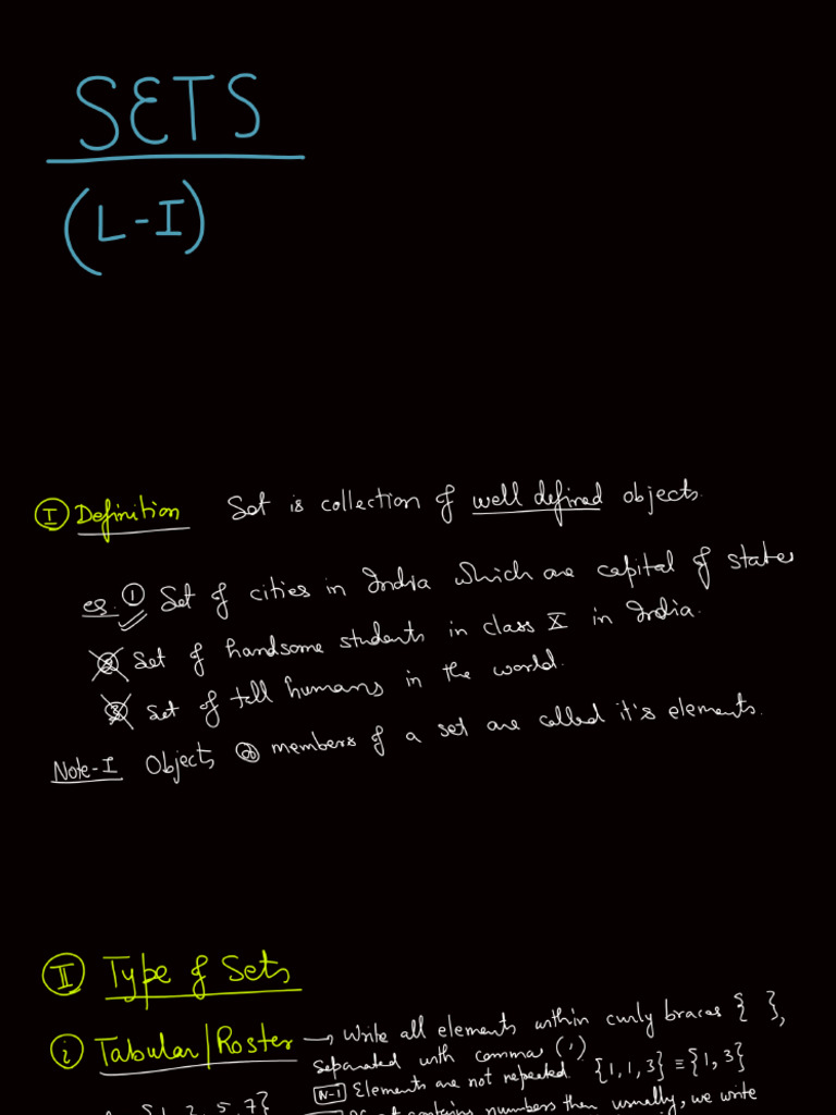 Sets 1 | PDF