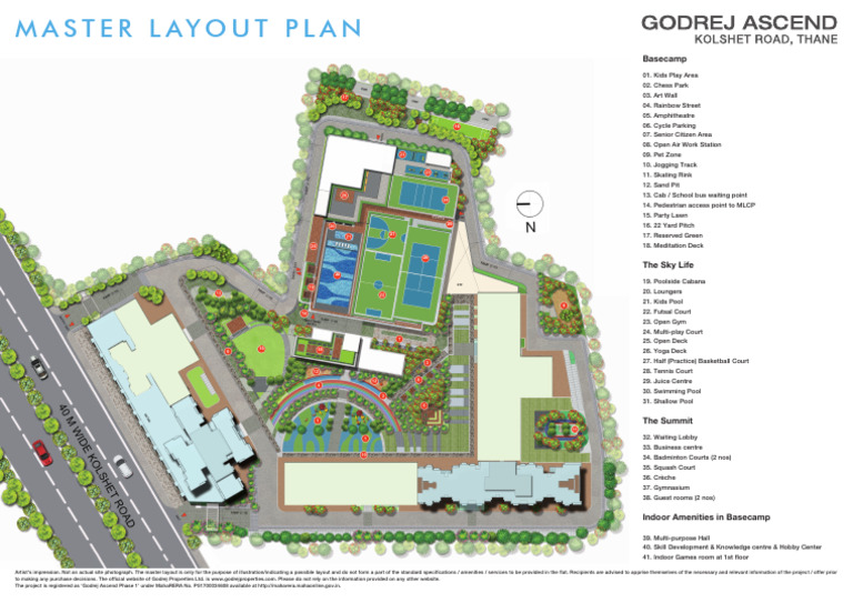 Godrej Ascend Master Layout Plan | PDF | Sports