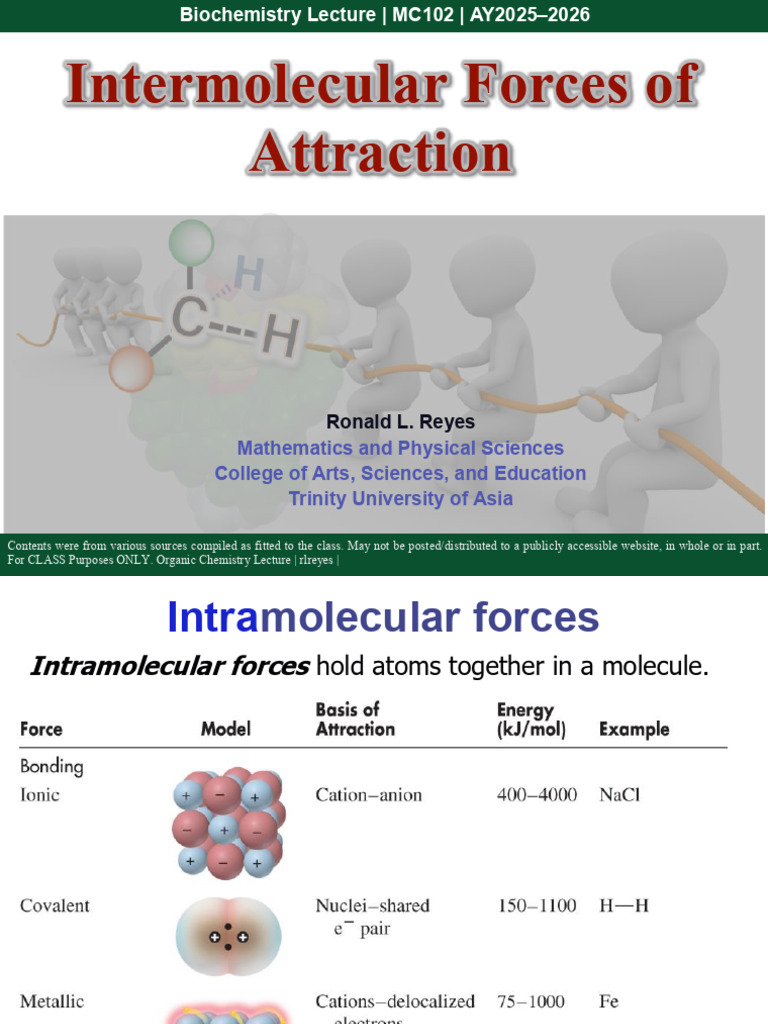 Intermolecular Forces in SO2 and Water | PDF | Intermolecular Force ...