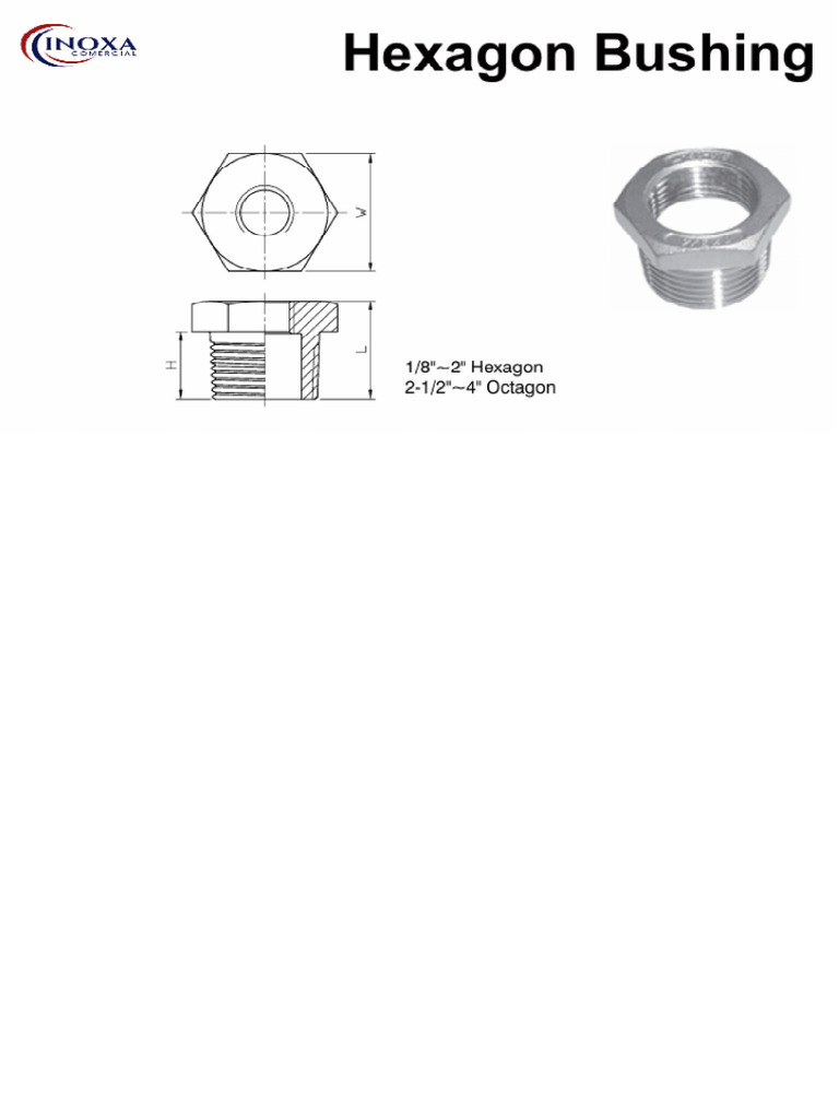 Bushing Inox Clase 150lbs C | PDF