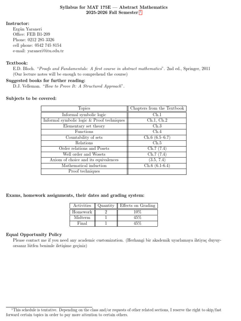 Syllabus | PDF
