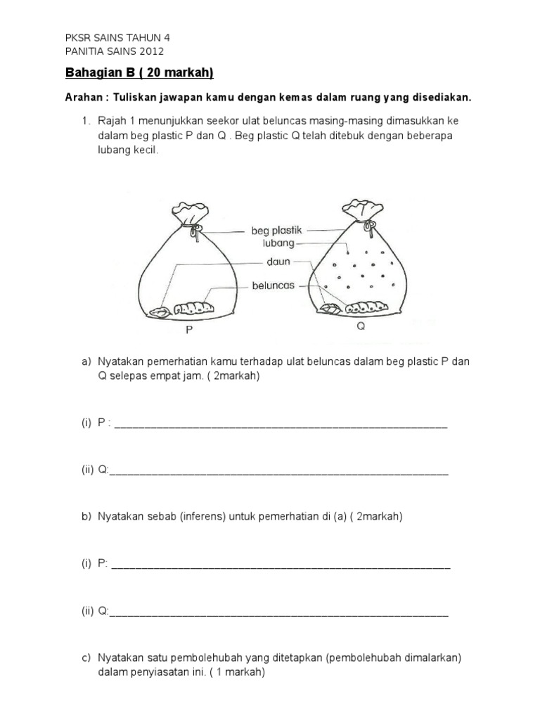 Pksr Sains Tahun 4 Pdf