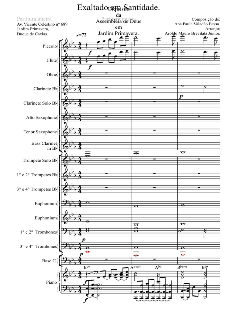 Partitura de l'orchestre 