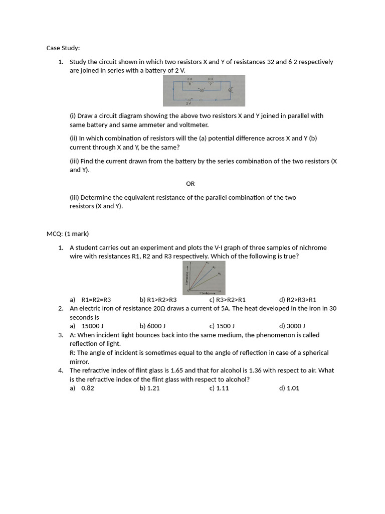 10 phy | PDF | Resistor | Electrical Resistivity And Conductivity