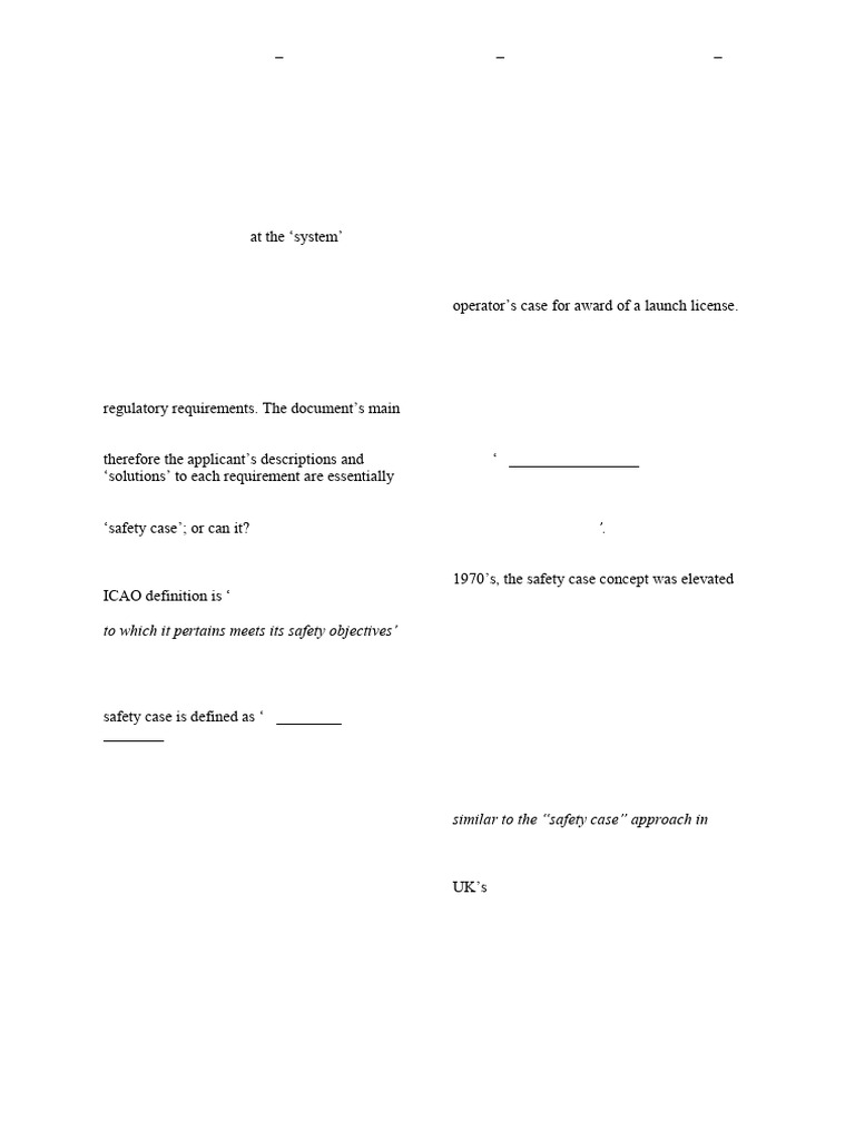 Safety Cases in Commercial Spaceflight | PDF | Reliability Engineering ...