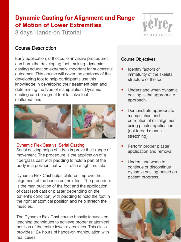 Dynamic+Flex+Cast+Class+Overview+2021 2022+ | PDF | Human Leg | Foot