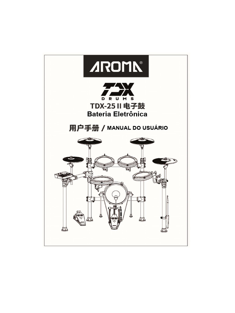 Manual da Bateria Eletrônica TDX-25 II | PDF | Bluetooth | Rádio