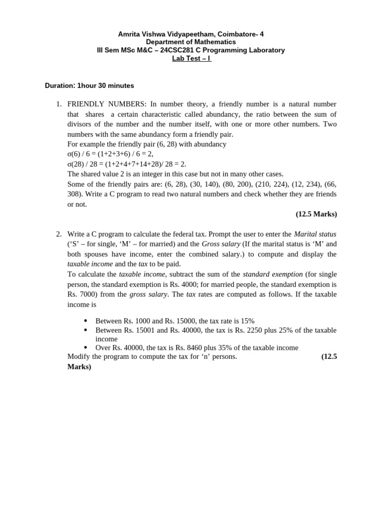 lab test 1 | PDF