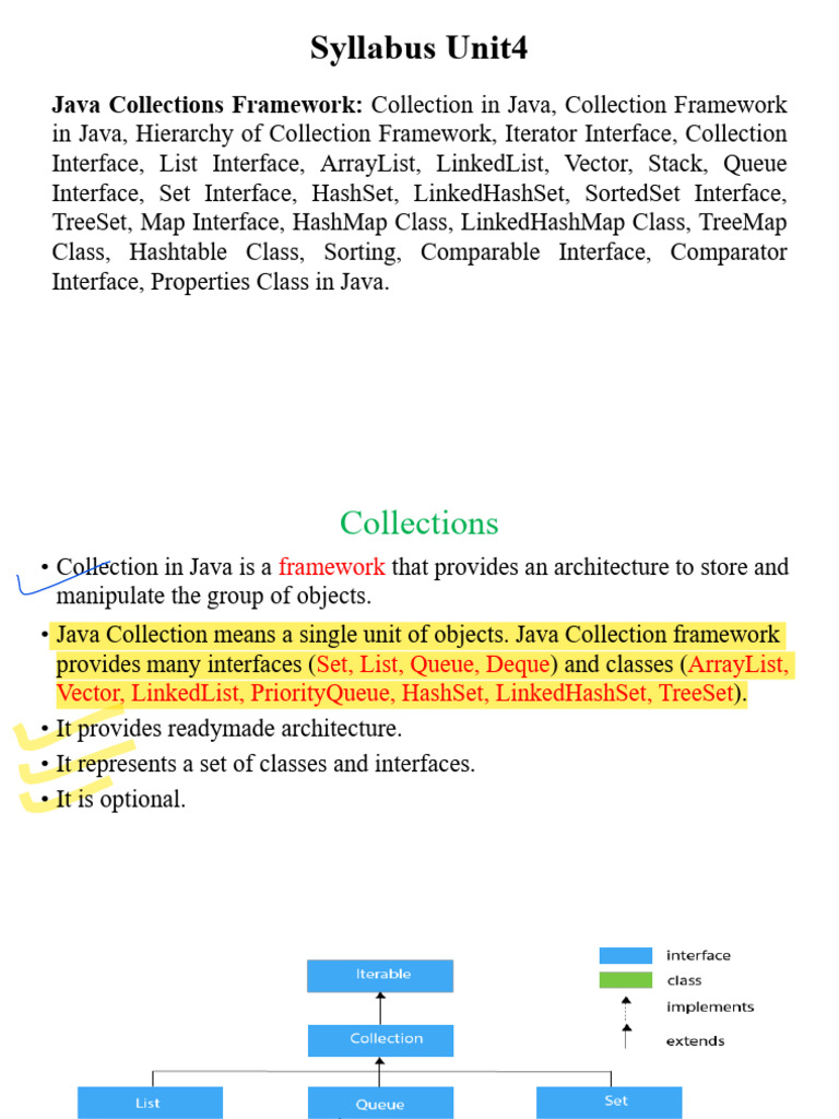 Java Collections Framework Overview | PDF | Queue (Abstract Data Type ...