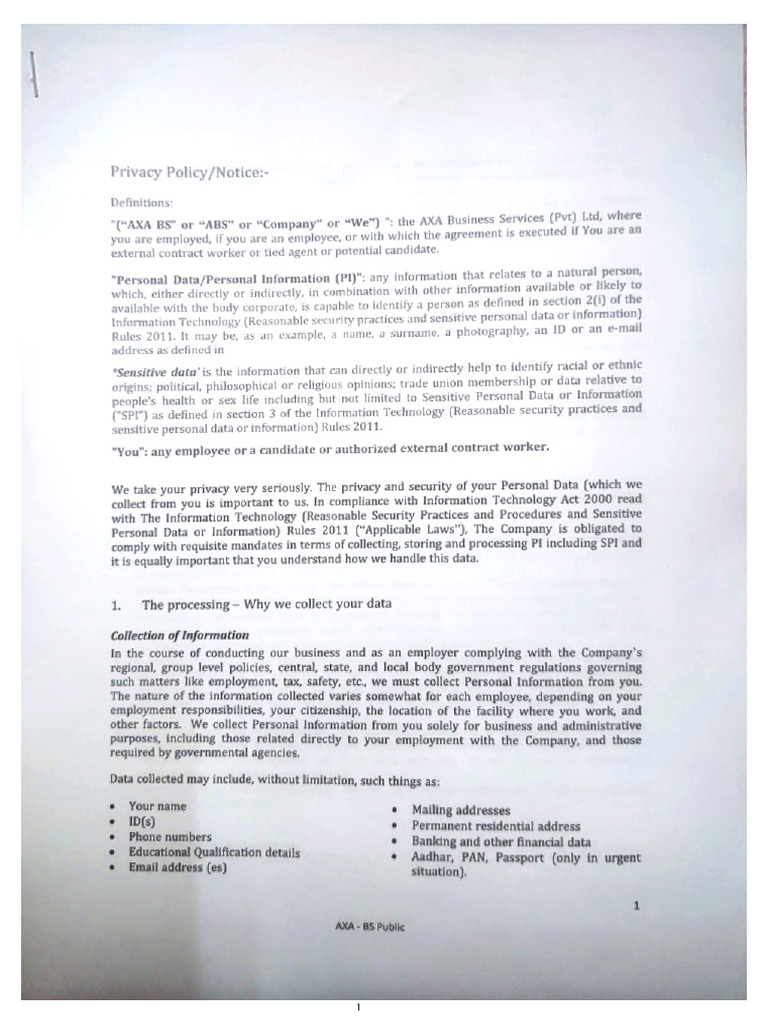 Company Notice Signed | PDF