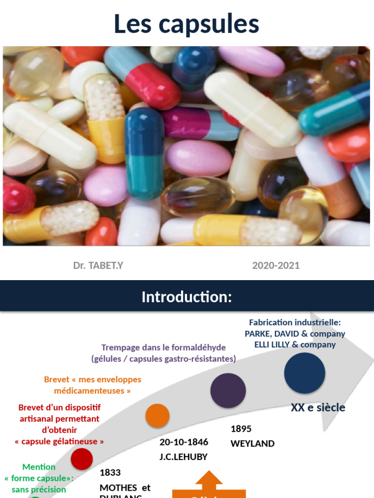 Capsules : Types, Fabrication et Propriétés | PDF | Gélatine
