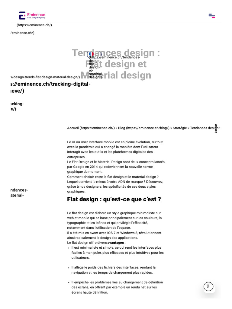 Flat Design vs Material Design : Guide | PDF | Conception | Conception ...