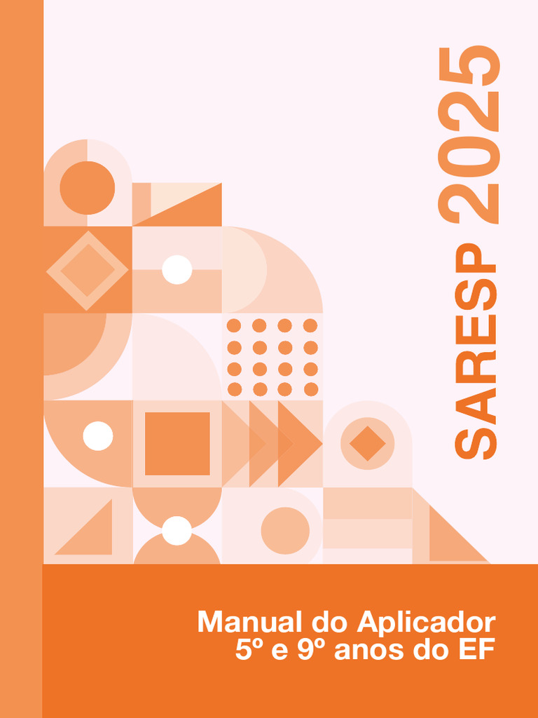 Manual do Aplicador SARESP 2025 | PDF | Educação Especial | Escolas